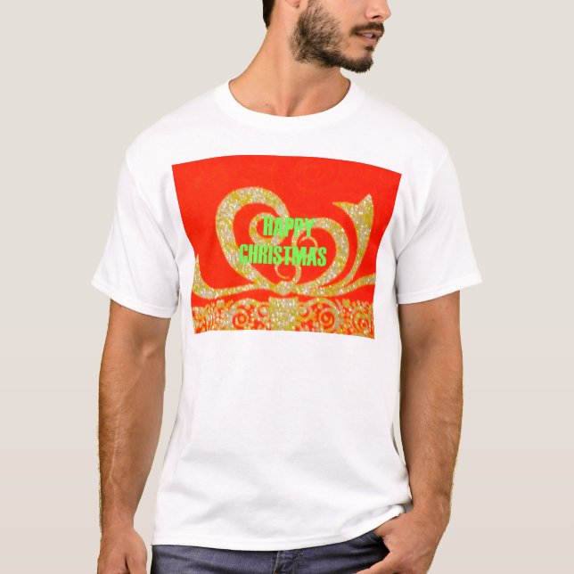 T-shirts Feliz Ouro de Natal Red Snowflex.jpg (Frente)