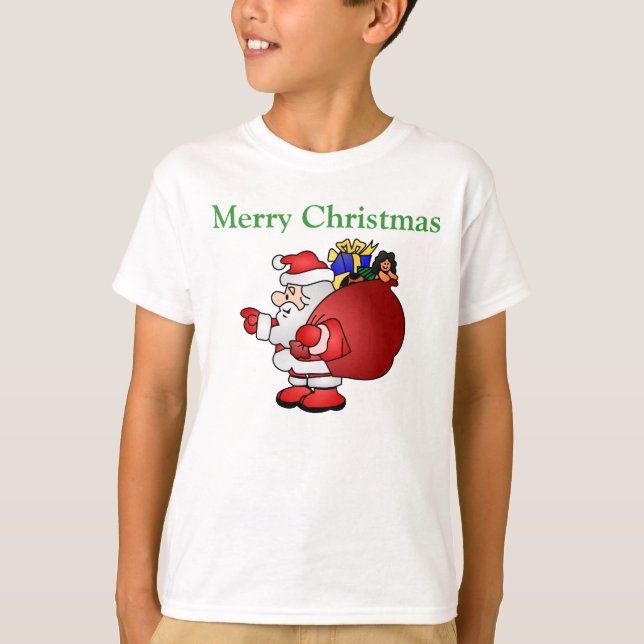 T-shirts Feliz Papai noel de Natal (Frente)