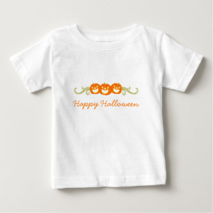 T-shirts Feliz Pumpkin Nada Criança de Halloween