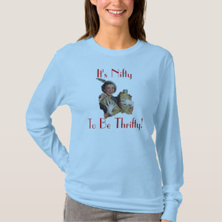 T-shirts Feliz retro com o divertimento do cliente do
