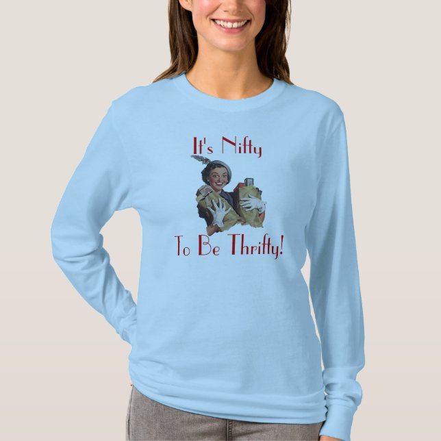 T-shirts Feliz retro com o divertimento do cliente do (Frente)