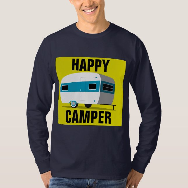 T-Shirts FELIZES Vintage CAMPER (Frente)