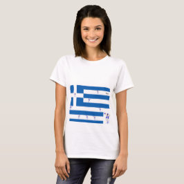 T-Shirts femininas/Bandeira grega