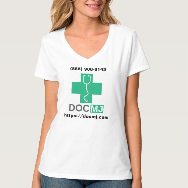 T-Shirts femininas do DOC MJ (Frente)
