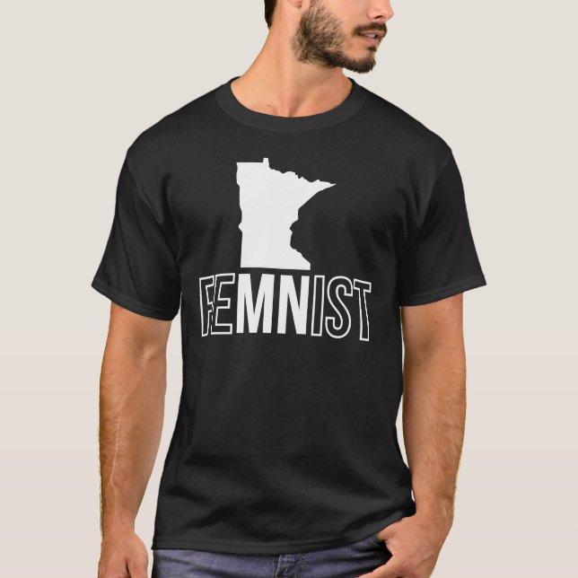 T-shirts FeMNist - para a obscuridade (Frente)