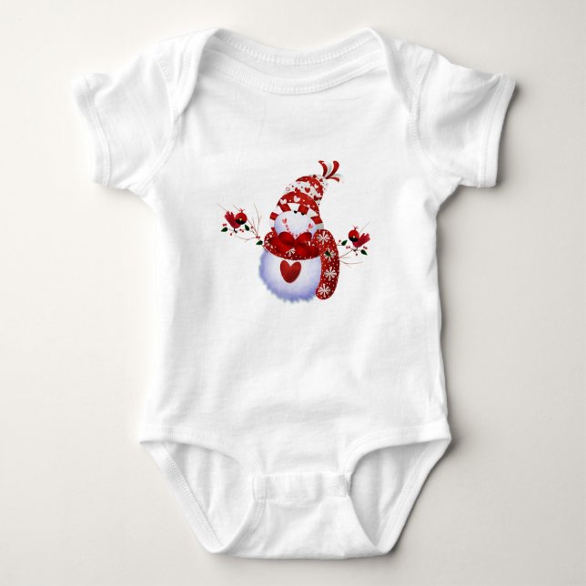 T-shirts Feriado de Natal Berry Cute Snowman (Frente)