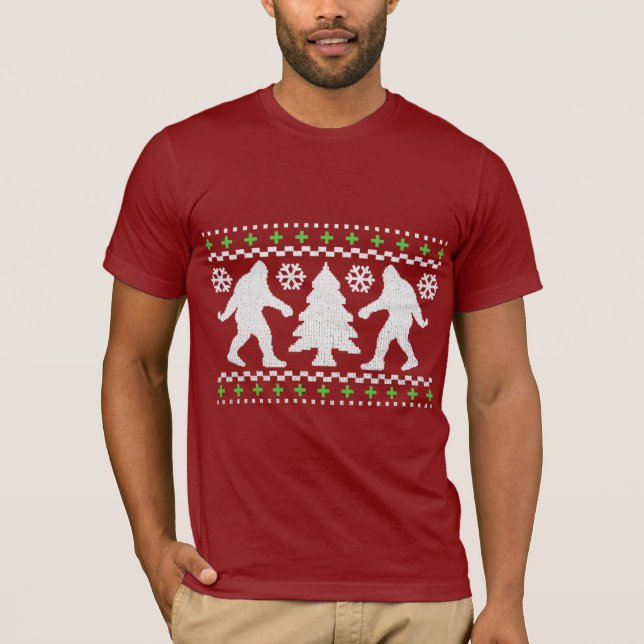 T-shirts Feriado de Natal Bigfoot (Frente)