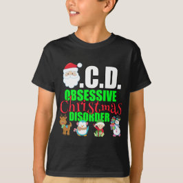 T-shirts Feriado Engraçado para Crianças de Natal