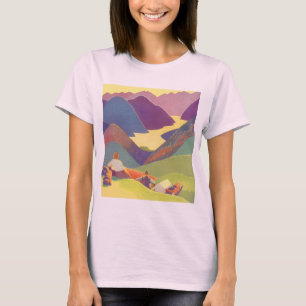 T-shirts Férias em Família Antigas, Piquenique nas Montanha