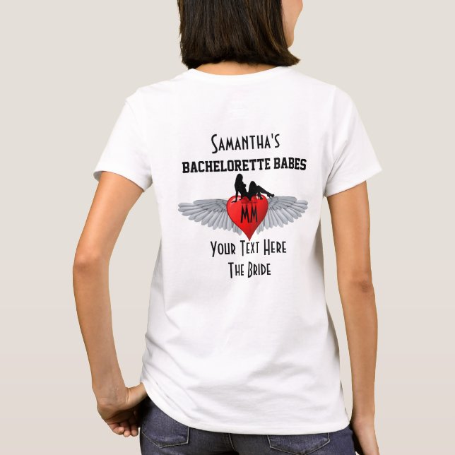 T-shirts Festa de bacheorette estilo tatuagem (Verso)