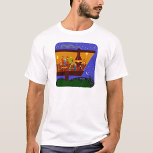 T-shirts Festa em casa retro