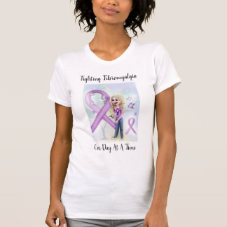 T-shirts "Fibromialgia de combate um dia de cada vez "