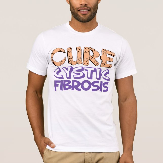 T-shirts Fibrose cística da cura (Frente)