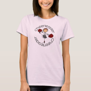 T-shirts Figura da vara do cheerleader
