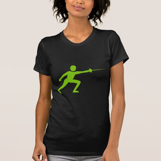 T-shirts Figura de cerca - Verde marciano (Frente)