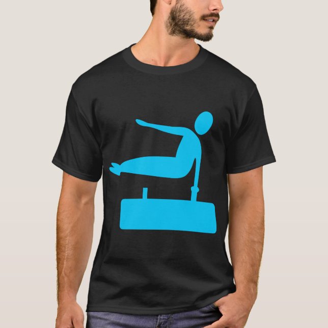 T-shirts Figura de compartimentação - Azul-céu (Frente)