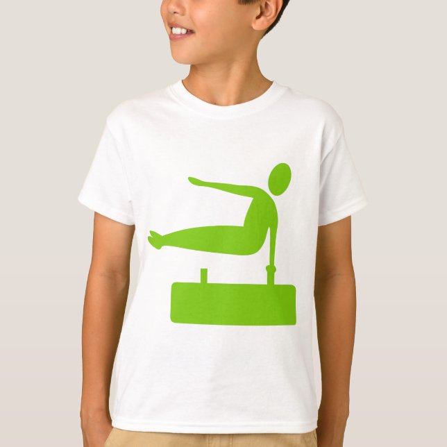 T-shirts Figura de compartimentação - Verde marciano (Frente)