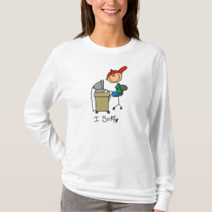 T-shirts Figura de Homem Palito Navegador Web