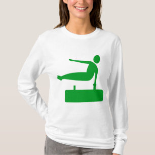 T-shirts Figura de salto: verde-grama