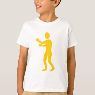 T-shirts Figura do encaixotamento - âmbar
