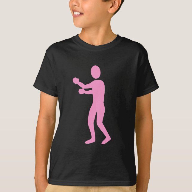 T-shirts Figura in a box - Rosa (Frente)
