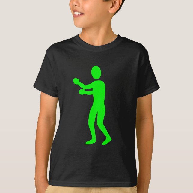 T-shirts Figura in a box - Verde (Frente)