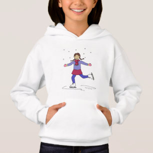 T-shirts Figura patinador da menina do patinagem no gelo