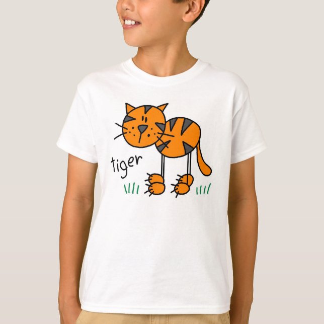 T-shirts Figura tigre da vara (Frente)