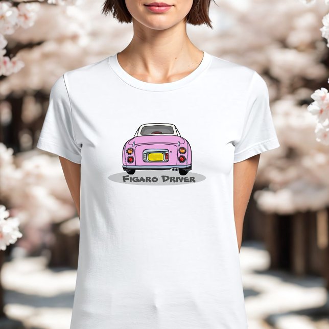 T-shirts Figuras Figuras Figuras Fígaro Fígaro do Driver No (Add your name to this cute pink figaro driver t-shirt! Perfect to wear whilst driving your cute car)