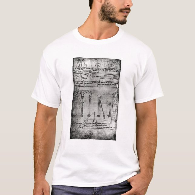 T-shirts Figuras geométricas para a construção (Frente)