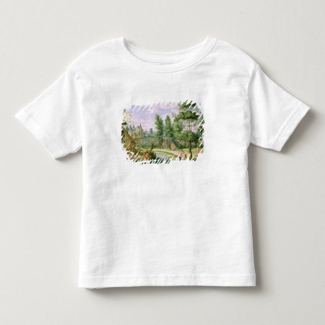T-shirts Figuras nas terras de uma casa de campo (Frente)