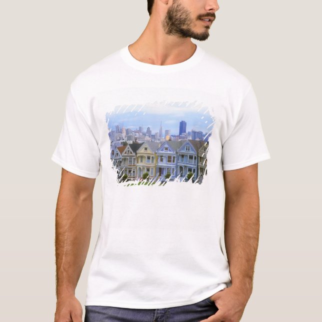 T-shirts Fila de Casas Vitorianas (Frente)