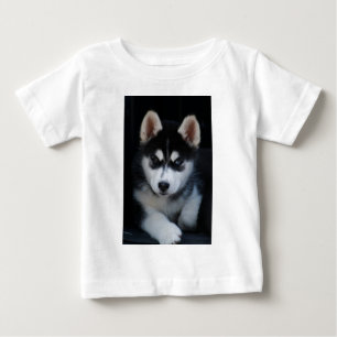T-shirts Filhote de cachorro adorável do cão de trenó do
