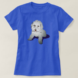 T-shirts Filhote de cachorro bonito de Maltipoo