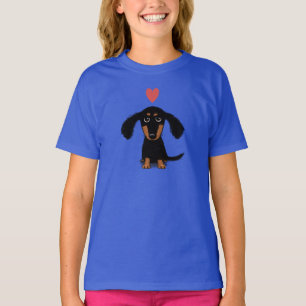 T-shirts Filhote de cachorro bonito do Dachshund com