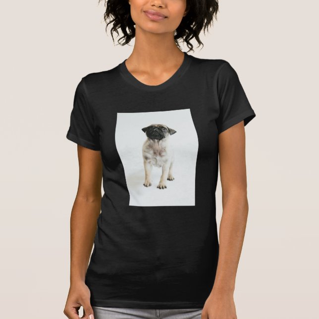 T-shirts Filhote de cachorro bonito do Pug (Frente)