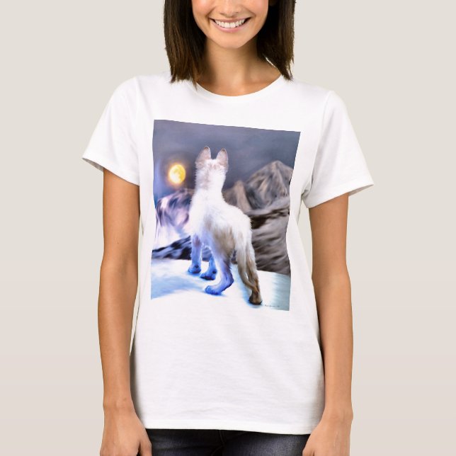 T-shirts Filhote de cachorro da neve (Frente)