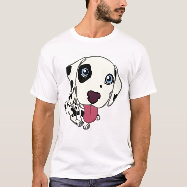 T-SHIRTS FILHOTE DE CACHORRO DALMATIAN (Frente)