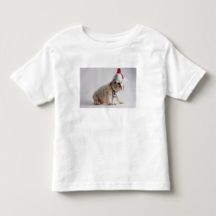 T-shirts Filhote de cachorro do buldogue que veste o chapé