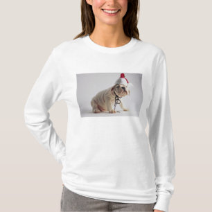 T-shirts Filhote de cachorro do buldogue que veste o chapé