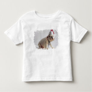 T-shirts Filhote de cachorro do buldogue que veste o chapéu