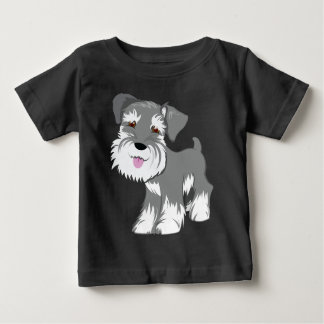 T-shirts Filhote de cachorro do Schnauzer diminuto