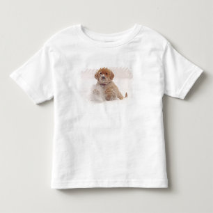 T-shirts Filhote de Retriever Dourado na Neve