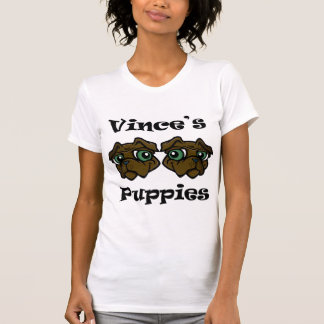 T-SHIRTS FILHOTES DE CACHORRO DE VINCES