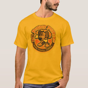 T-shirts Filhotes de cachorro l de melhoramento redondo da