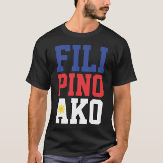 T-shirts Filipino Ako (parte dianteira somente)
