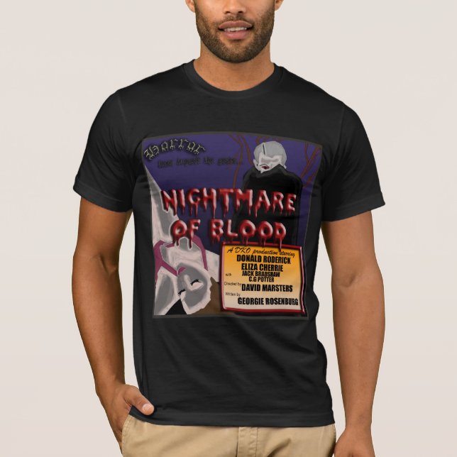 T-shirts Filme de terror retro (Frente)