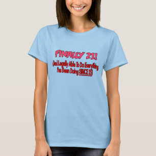 T-shirts Finalmente 21!