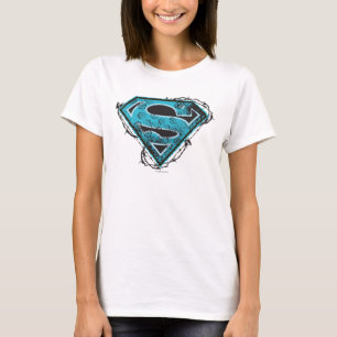T-shirts Fio e flores do logotipo da Supergirl