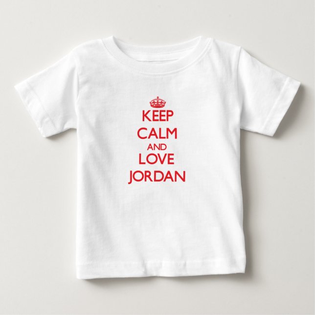T-shirts Fique calmo e ame Jordan (Frente)